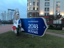 К ЧМ-2018 в Рыбной деревне Калининграда установили фигуру волка Забиваки