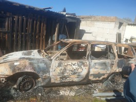 В Гурьевском округе в сгоревшей машине нашли тело мужчины 