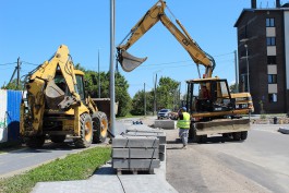 Капитальный ремонт улицы Рабочей в Пионерском рассчитывают закончить к сентябрю