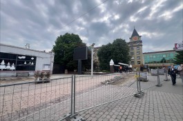 В Калининграде приступили к ремонту площади перед Северным вокзалом  (фото)