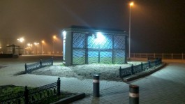 В Зеленоградске решили подсвечивать общественные туалеты в ночное время