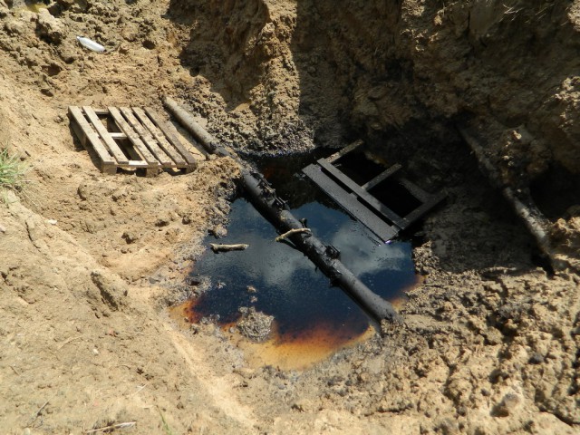 Экологи: В Гурьевском округе произошёл разлив нефти из трубопровода