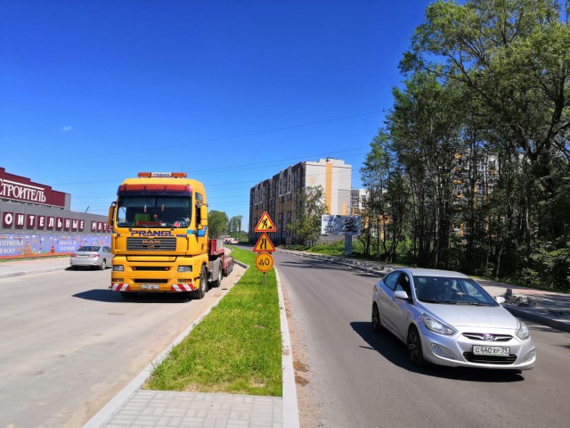 Власти: Ремонт улицы Шатурской в Калининграде выполнен почти на 80%