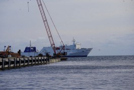 Причал морского терминала в Пионерском принял первый паром (фото)