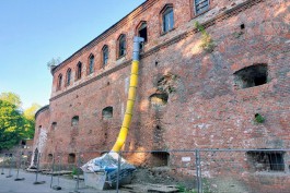 В Калининграде начали противоаварийные работы в бастионе «Грольман» и на подпорной стене Литовского вала