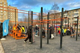 На улице Гайдара в Калининграде открыли новую спортивную площадку (фото)
