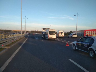 В ДТП с участием автобуса на Московском проспекте в Калининграде пострадали пять пассажиров
