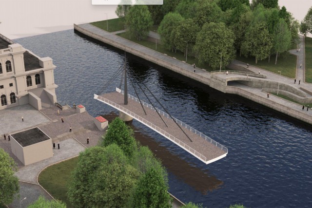 В Калининграде объявили конкурс на разработку проекта моста от бывшего ДКМ на остров Канта