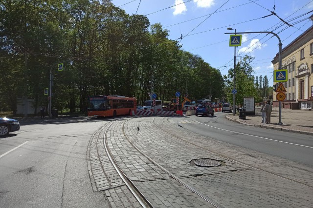 Запуск нового трамвайного маршрута на проспекте Мира в Калининграде перенесли на июль
