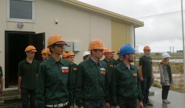 Первый студенческий стройотряд приступил к работе на Балтийской АЭС (фото)