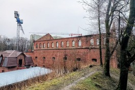 В Калининграде разобрали часть крыши бастиона «Грольман»