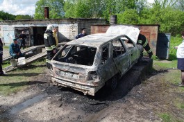 В Гвардейске во время ремонта сгорела «Шкода» (фото)