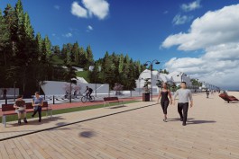 «Прозрачный забор, велодорожки и лежаки»: как будет выглядеть новый променад в Светлогорске (фото)