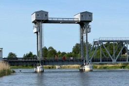 Мост через Дейму будут разводить дважды в неделю для водного маршрута из Калининграда в Куршский залив 