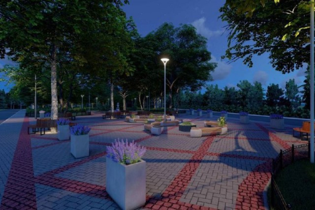 В Балтийске приступают к благоустройству сквера на улице Серебровской