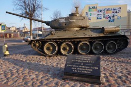 Военная выставка для неиностранных туристов в Советске (фото)