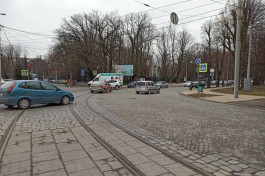 На перекрёстке Озерова и Пролетарской в Калининграде планируют убрать брусчатку