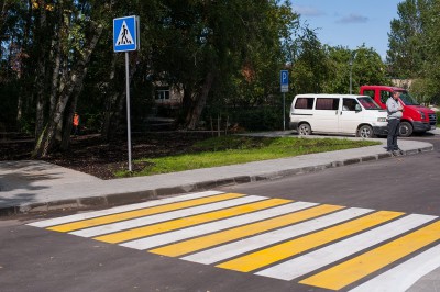 У Южного вокзала в Калининграде автобус сбил пенсионерку на пешеходном переходе