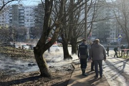 Центральные улицы Калининграда остались без горячей воды из-за аварии на трубопроводе  (фото)