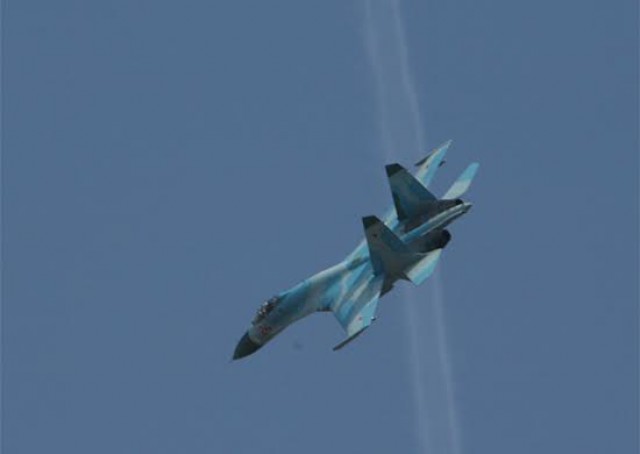 Лётчики Балтфлота провели учебный воздушный бой в небе над Калининградской областью