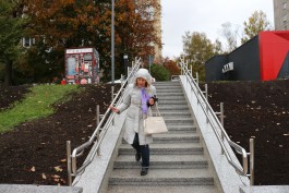 На набережной Трибуца в Калининграде построили новую лестницу