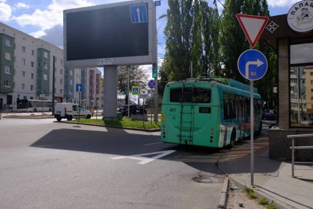 В районе Южного вокзала в Калининграде выделили полосу для автобусов