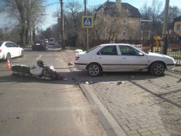 В ДТП в Калининграде пострадали водитель и пассажир мотоцикла