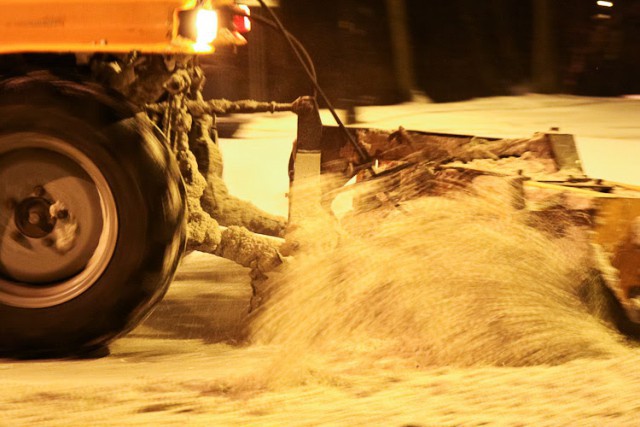Ночью в Калининграде сломались четыре снегоуборочные машины