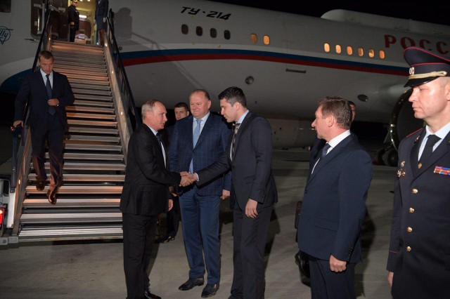 Владимир Путин прибыл в Калининградскую область