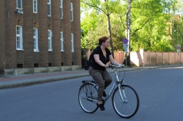 Дятлова: Передвигаться по Калининграду на велосипеде категорически неудобно