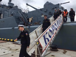 Большой десантный корабль «Королёв» вернулся в Балтийск из Средиземноморья