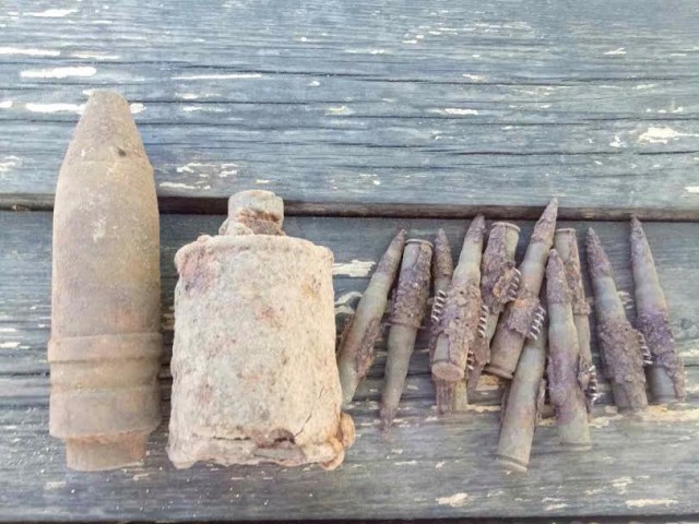 В Багратионовском округе у жителя Нивенского изъяли гранату и фугасный снаряд