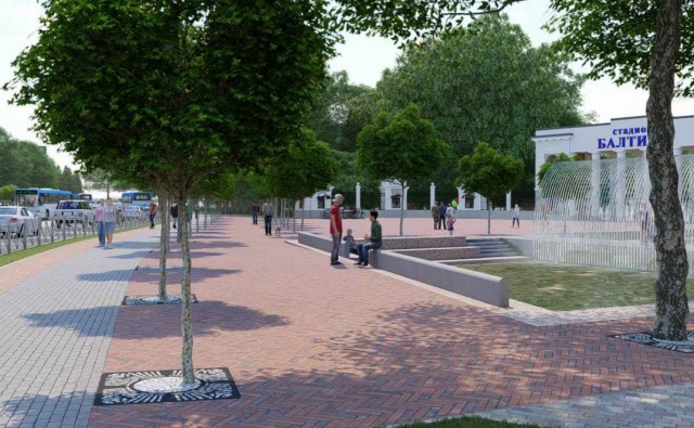 На проект реконструкции площади с фонтаном у стадиона «Балтика» выделили 5,7 млн рублей