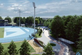 В Калининграде показали, как будет выглядеть спортзона на месте Западной трибуны стадиона «Балтика»