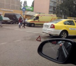 На ул. Кошевого в Калининграде таксист сбил пешехода