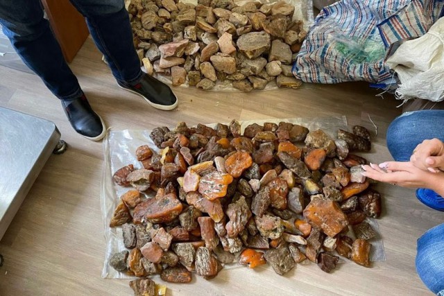 У жительницы области изъяли более 30 кг незаконно добытого янтаря на 3,8 млн рублей
